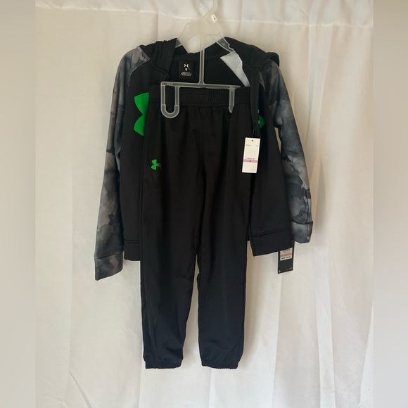 Under Armour Boys 2 Piece Hooded Zip Up Jacket Set Size 6 - Picture 7 of 8